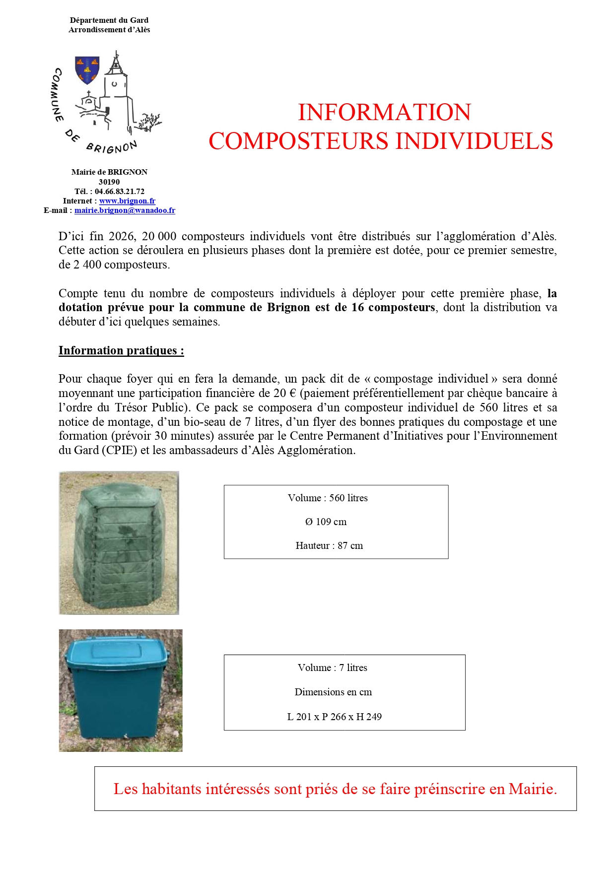 Petit composteur - Le site officiel de l'Agglomération du Gard